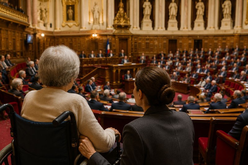 « Droit à l’aide » au Sénat : un débat clé pour l’autonomie des personnes âgées dépendantes
